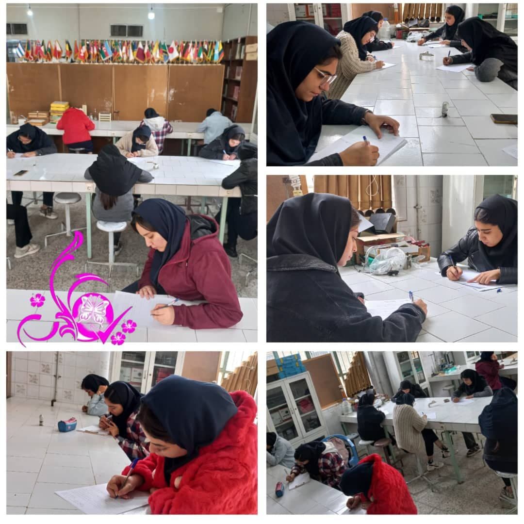 حضور دانش آموزان کتاب دوست *آموزشگاه یگانه* در سری  مسابقات کتاب خوانی به مناسبت هفته کتاب با موضوع 《با یار مهربان ،مهارت زندگی بیاموزیم》