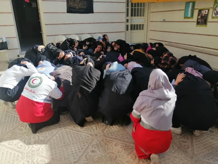 برگزاری مانور زلزله